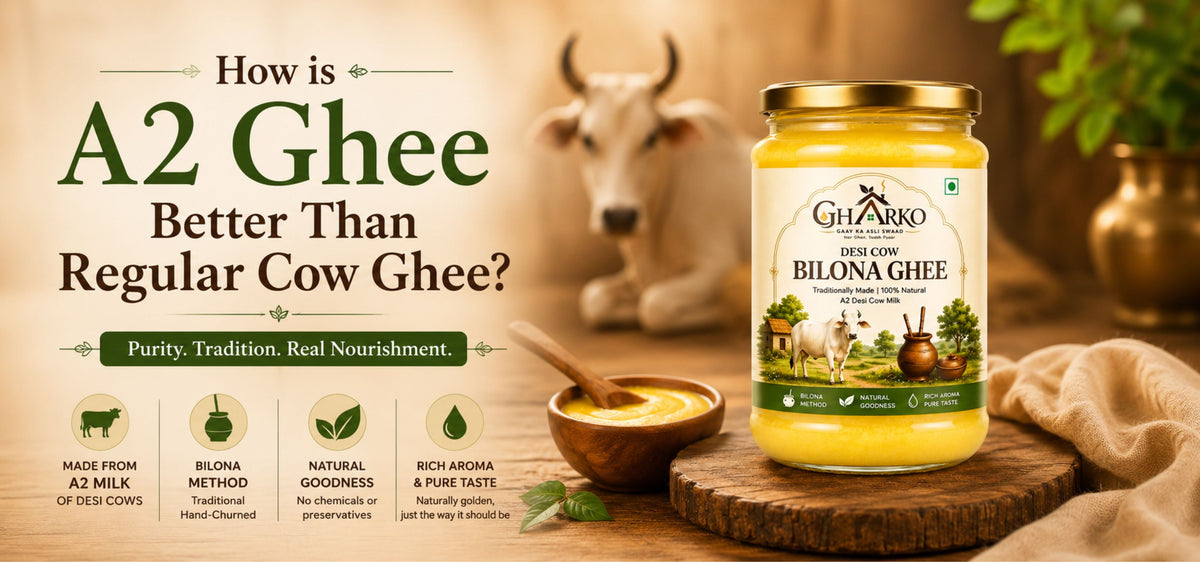 How is A2 ghee better than regular cow ghee?