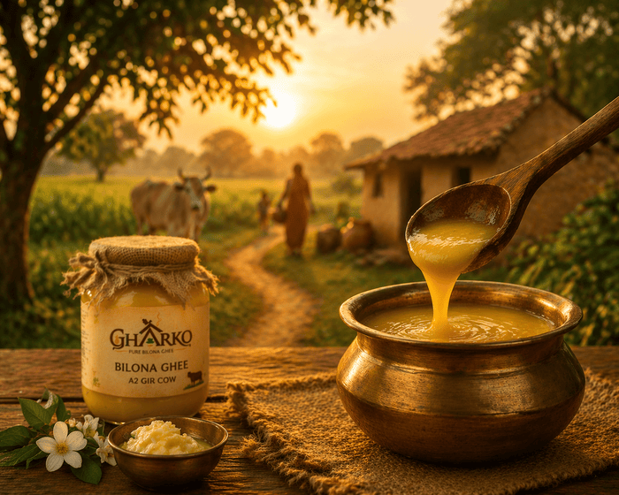 Pure Desi Cow Bilona Ghee & Kitchen Essentials from Gharko