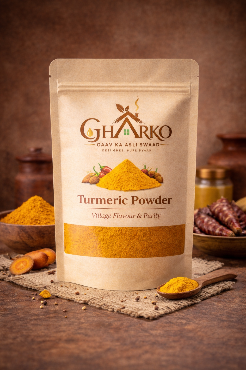 Gharko Turmeric Powder (Haldi Powder)