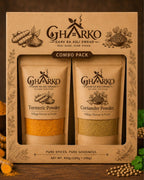 Gharko Foods Coriander Powder & Turmeric Powder Combo Pack