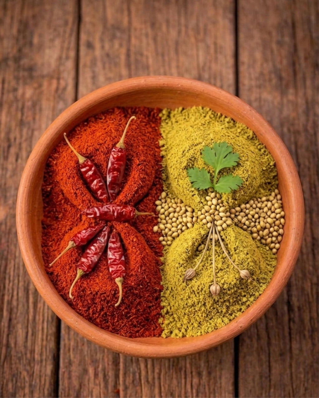 Gharko Foods Coriander Powder & Red Chilli Powder Combo Pack
