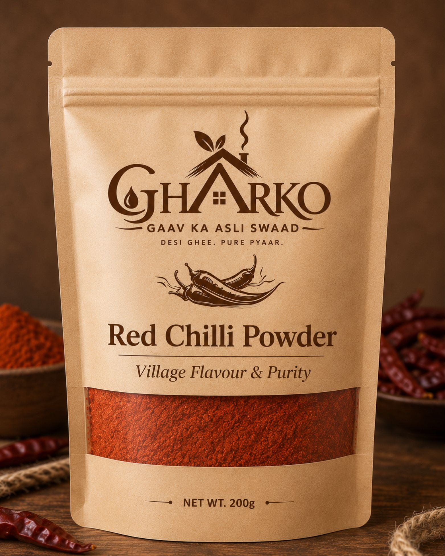 Gharko Red Chilli Powder (Lal Mirch Powder)