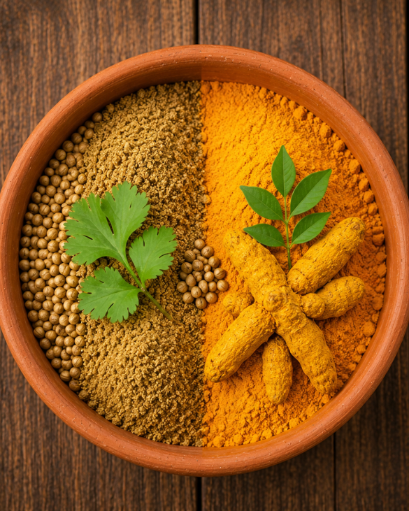Gharko Foods Coriander Powder & Turmeric Powder Combo Pack