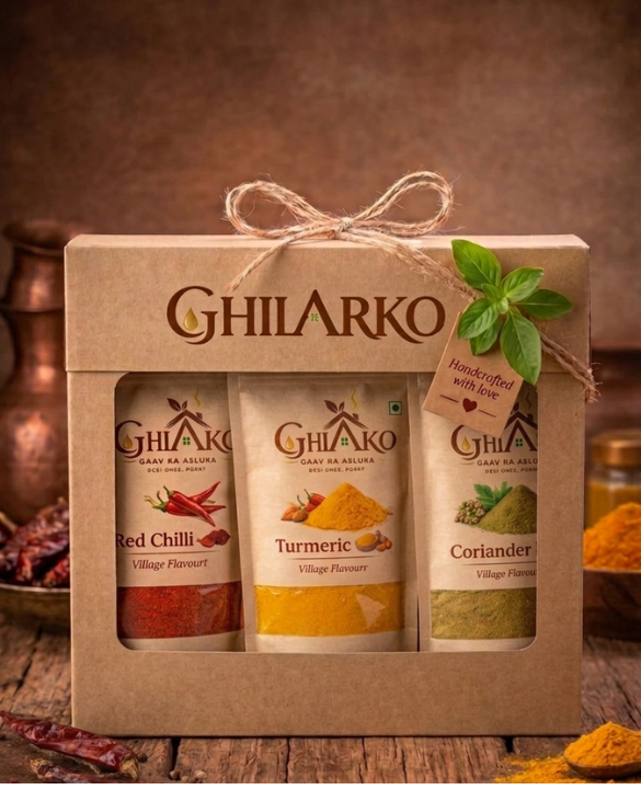Gharko Rasoi – Turmeric, Coriander & Red Chilli Combo